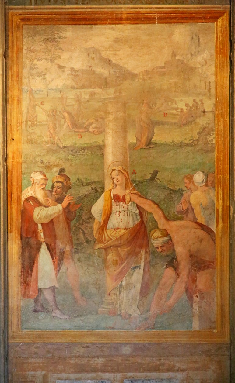 Umučení světice od Cristoforo and Tempesta, Antonio Roncalli