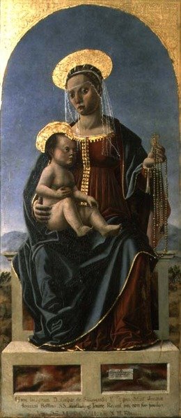 Madonna a dítě od Cristoforo da Lendinara Canozzi or Canozi