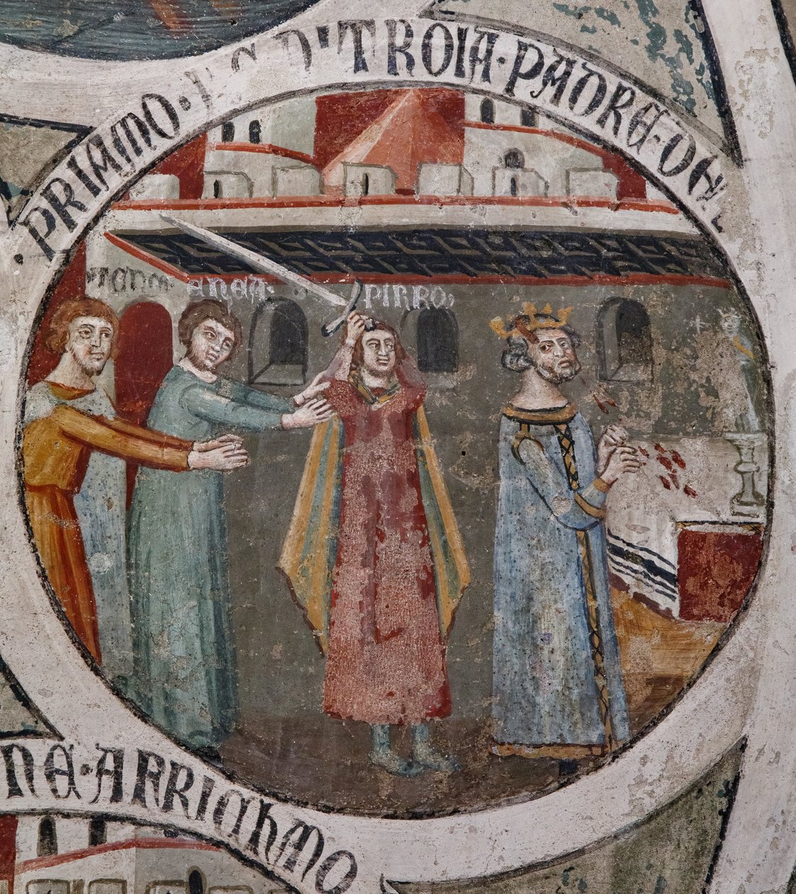 Priamova smrt Pyrrhovou rukou, od Cristoforo di & Piero Meo di Bindoccio