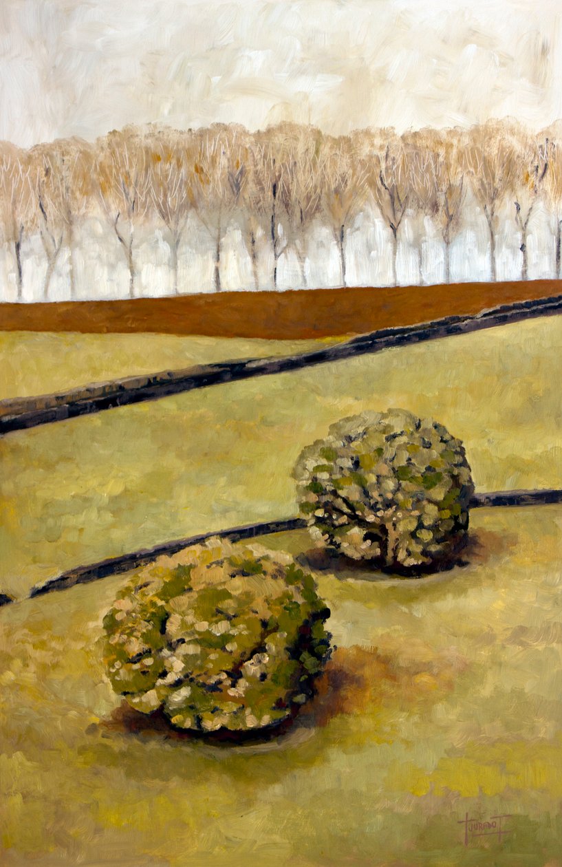 Diváci, Cotswolds, 2010 (olej na papíře) od Cruz Jurado Traverso