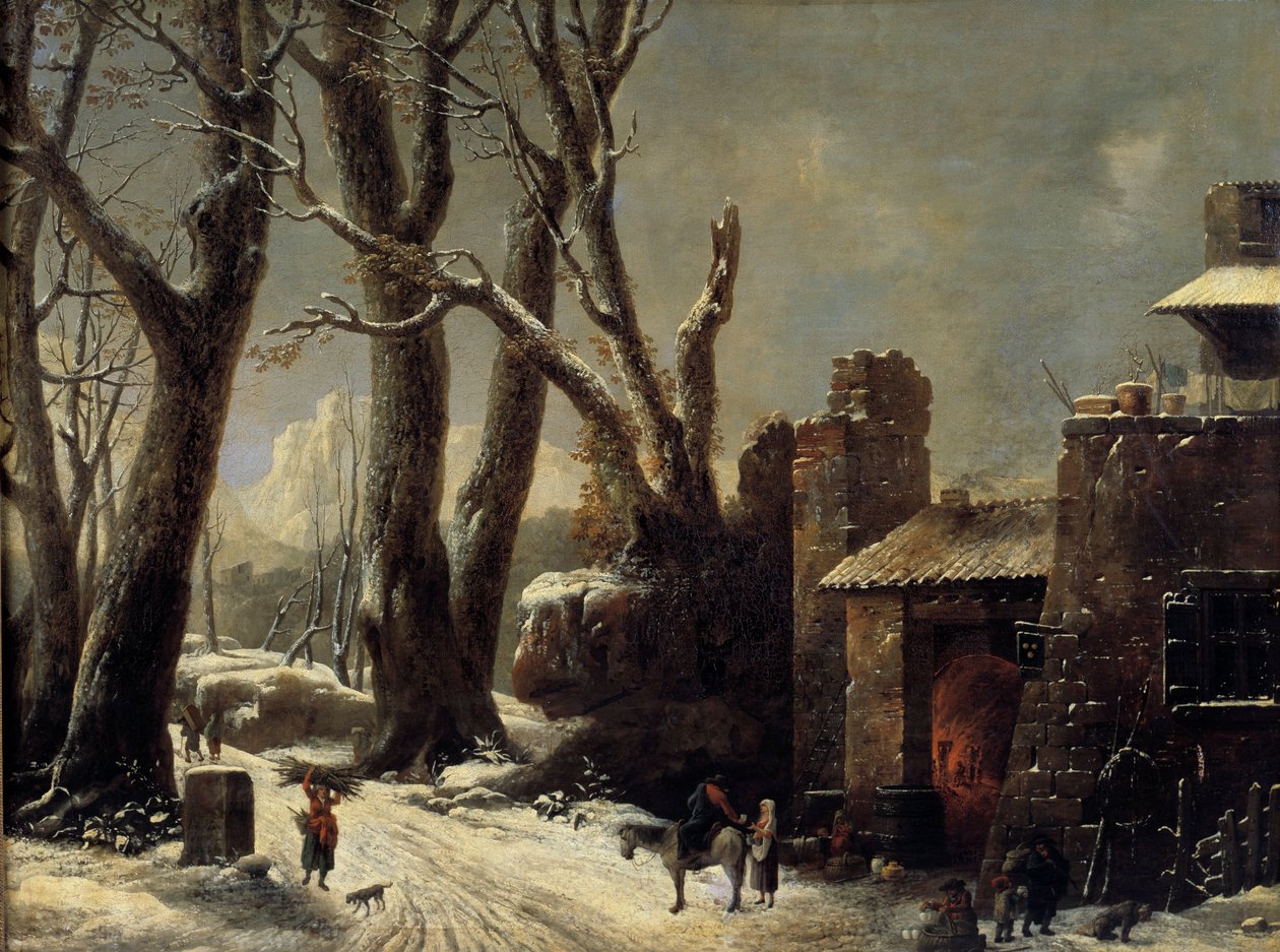 Obraz První sníh v Piemontu od Cesara Van Loo (1743-1821) od César van Loo