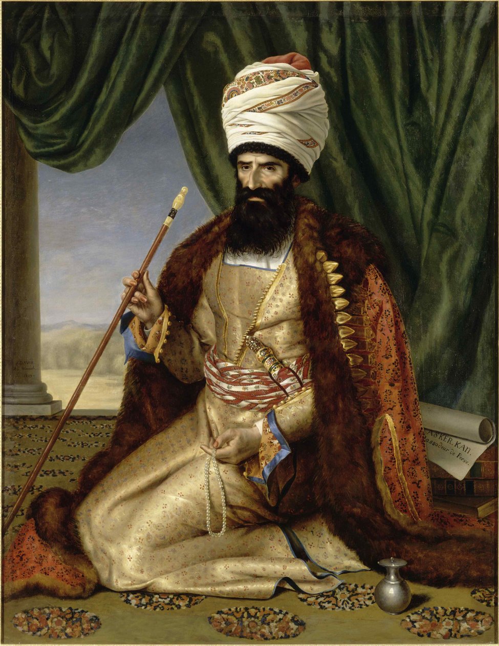 Portrét Asker Khan, velvyslanec Persie, v Paříži v roce 1808, 1809. od Césarine Henriette Davin Mirvault