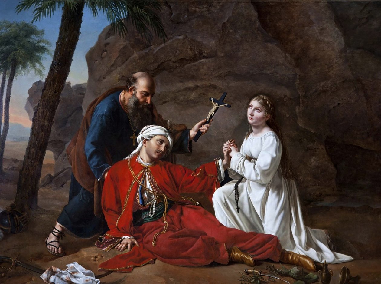 Smrt Malek-Adhel, 1814. od Césarine Henriette Davin Mirvault