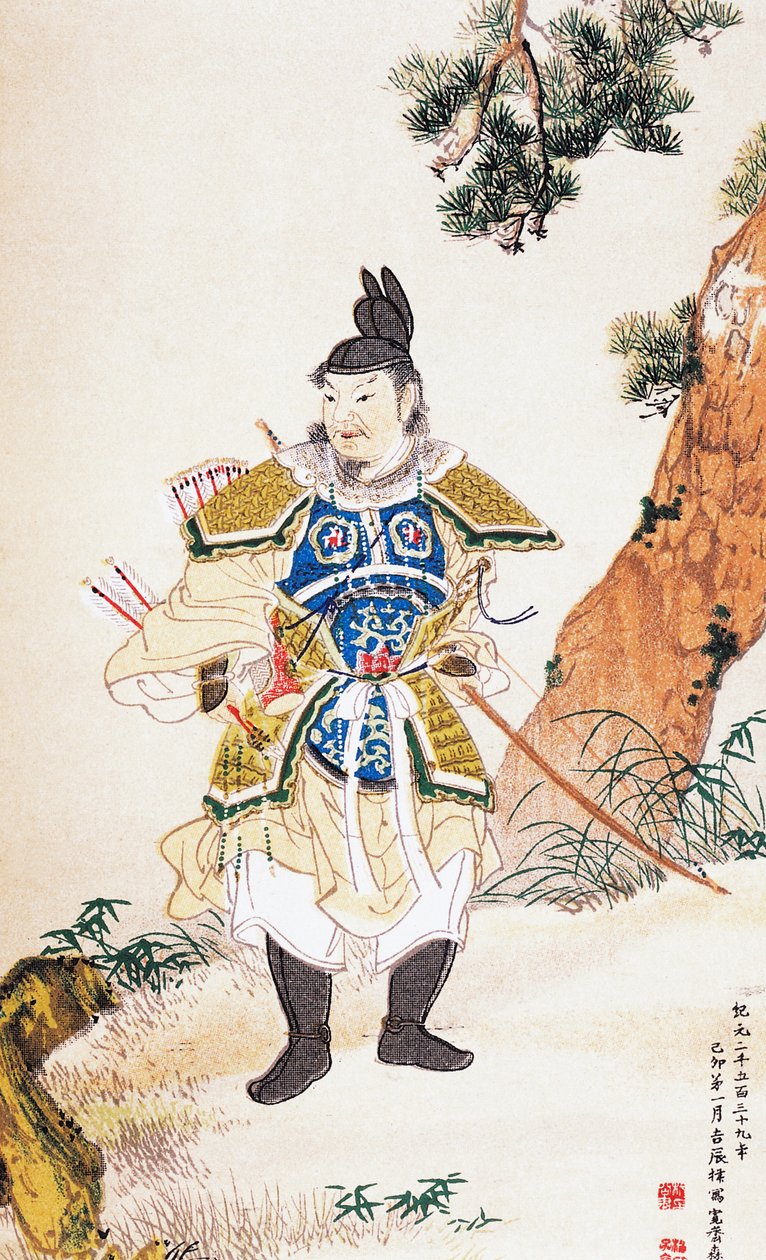 Samuraj, umělecký tisk ukiyo-e, škola Tosa, dřevoryt, japonská civilizace, období Edo od Culture Edo