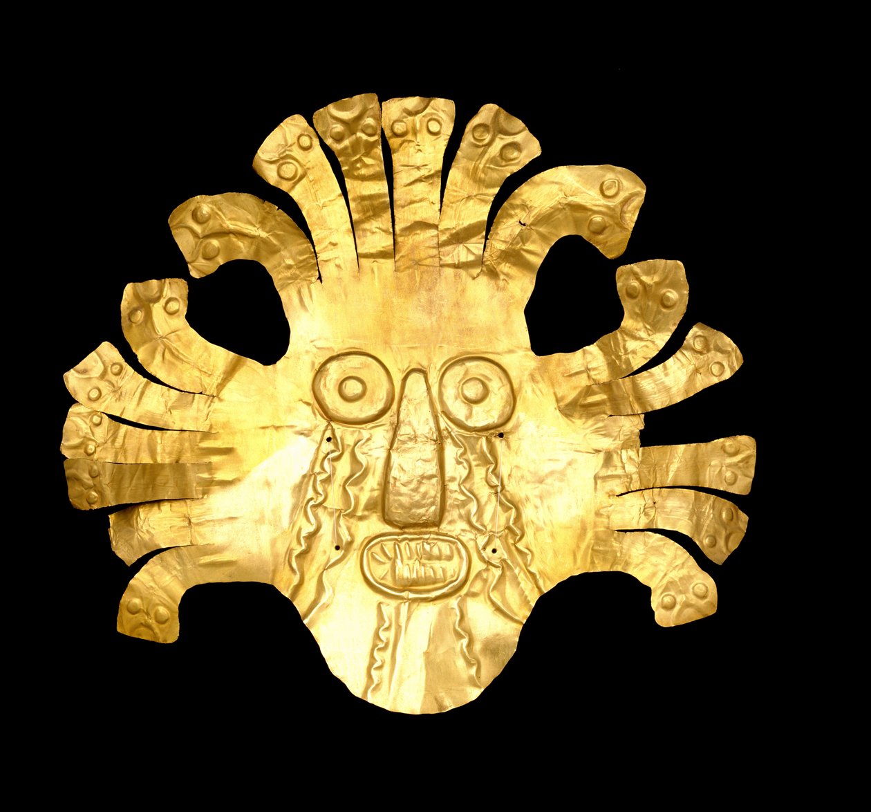 Ozdoba na čelenku, 400 př. n. l. - 600 n. l. (zlato) od Culture Nazca