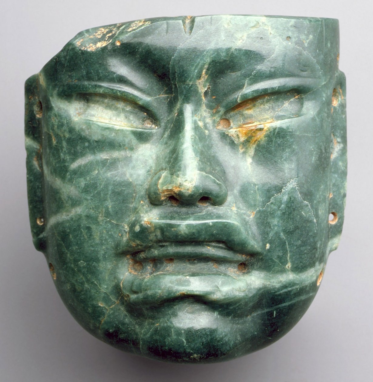 Maska, 900-400 př.nl (jadeit) od Culture Olmec