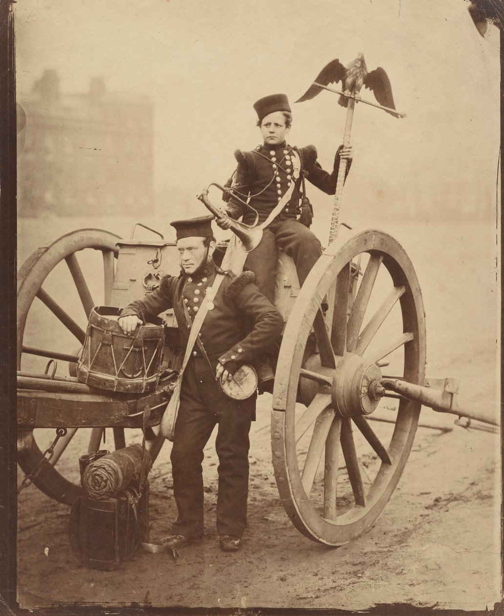Trumpeter Gritten a Trumpeter Lang ve Woolwichi, 1856. od Cundall and Howlett