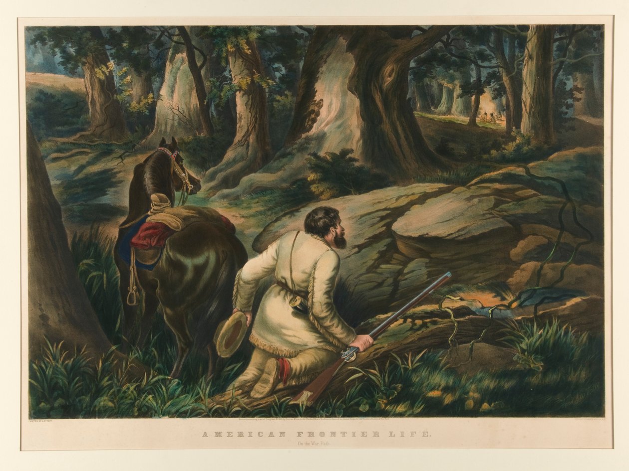 Americký hraniční život / Na válečné stezce od Currier and Ives