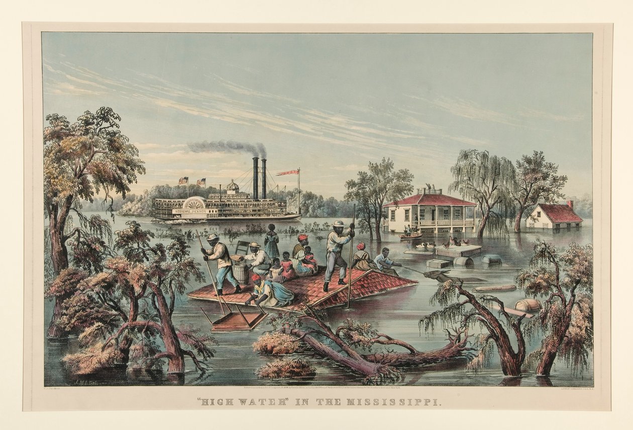 :Vysoká voda od Currier and Ives