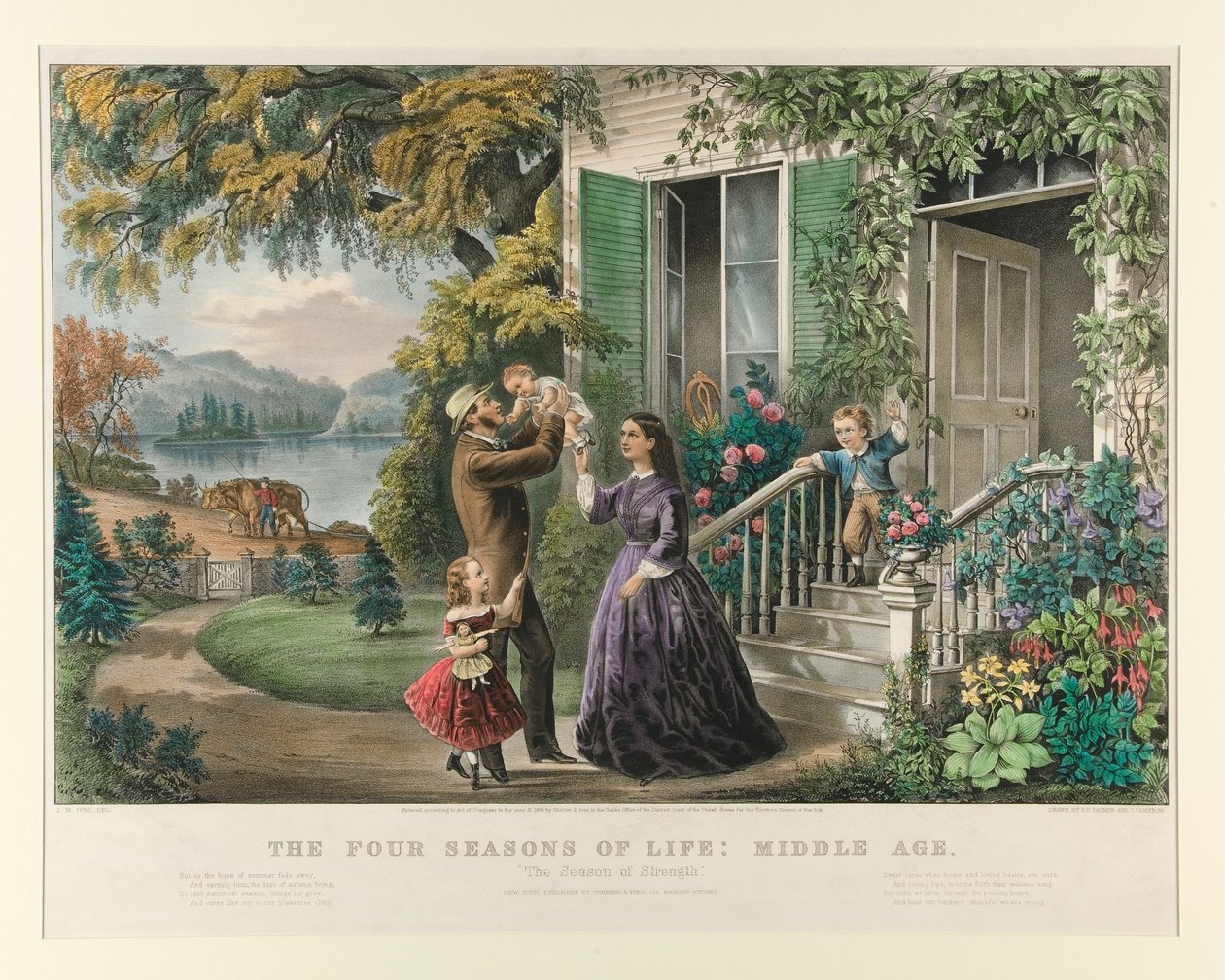 Čtyři roční období: Středověk od Currier and Ives