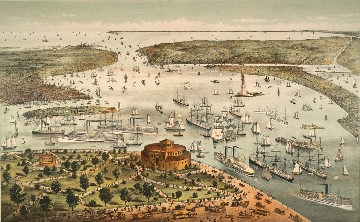 Přístav New York: Pták od Currier and Ives