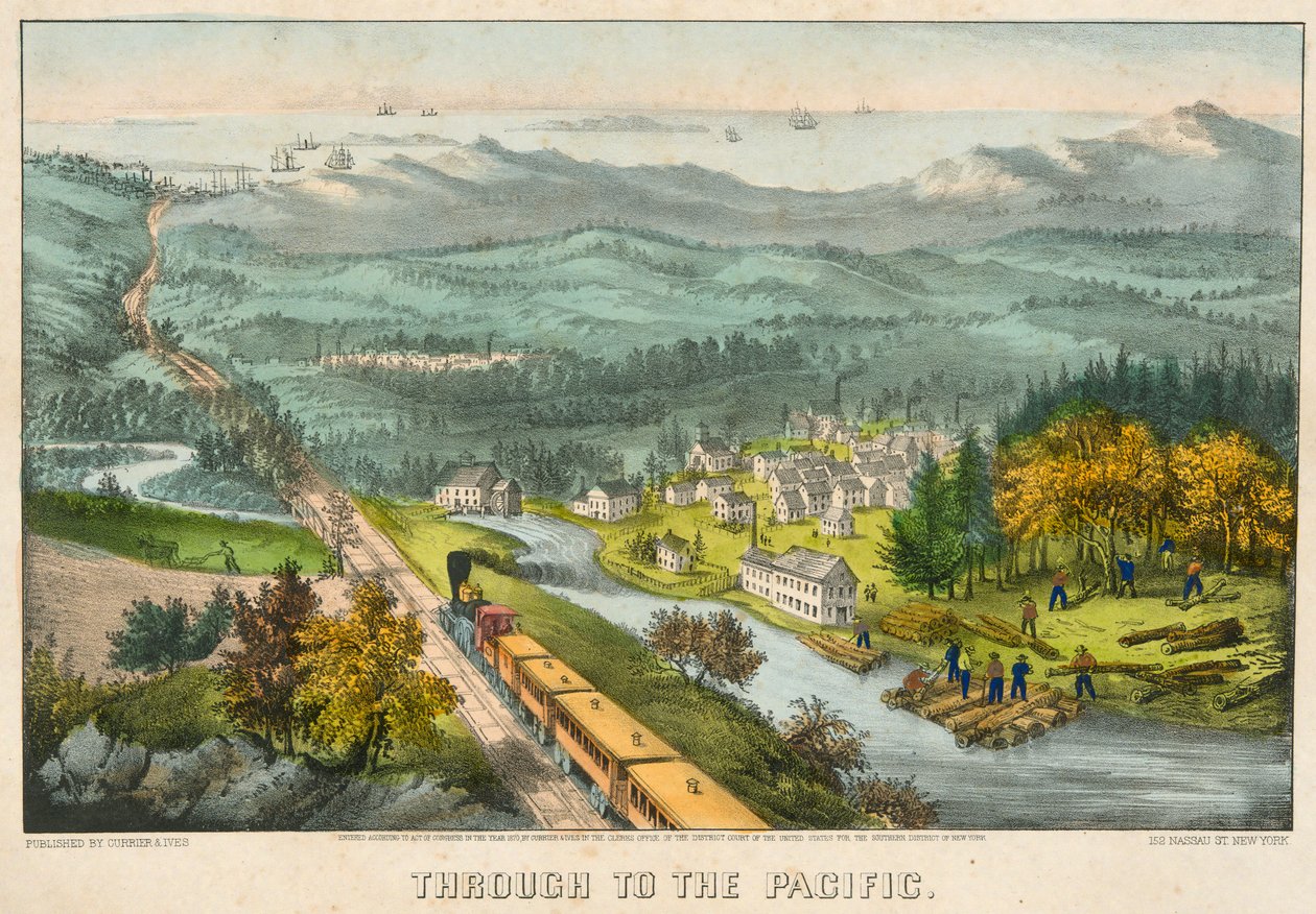 Až do Pacifiku od Currier and Ives