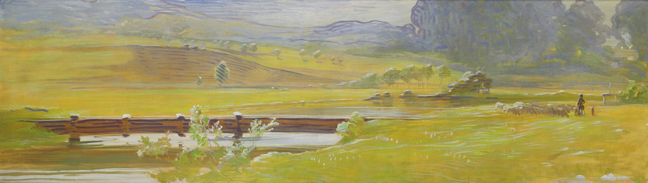 Meadow Valley poblíž Pretzfeldu, kolem roku 1898 od Curt Herrmann