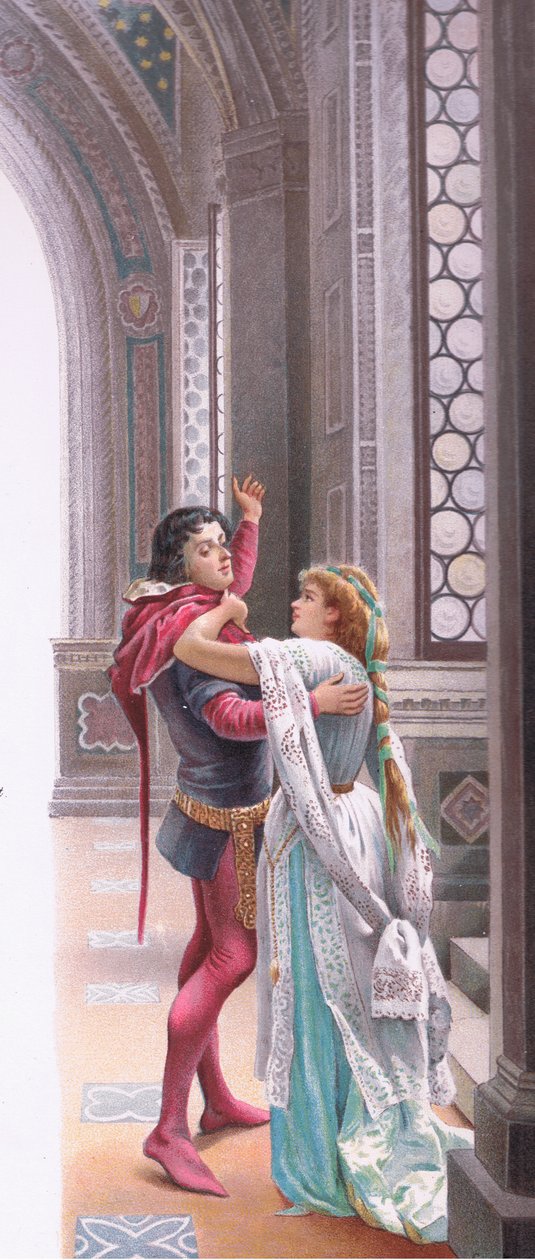 Budeš pryč? Ještě není nový den., ilustrace z Romea a Julie, od Curtazzo Curtazzo