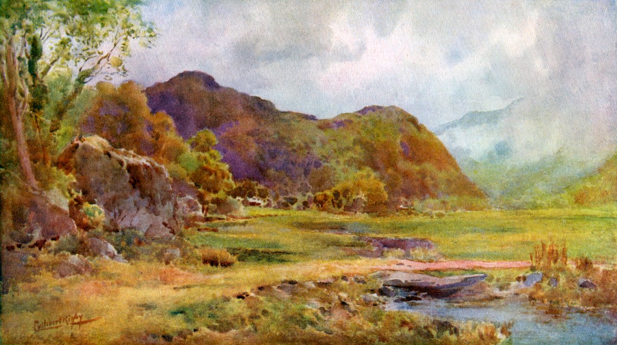 Na Marsh poblíž Lodore, Cumberland, 1924-1926 od Cuthbert Rigby