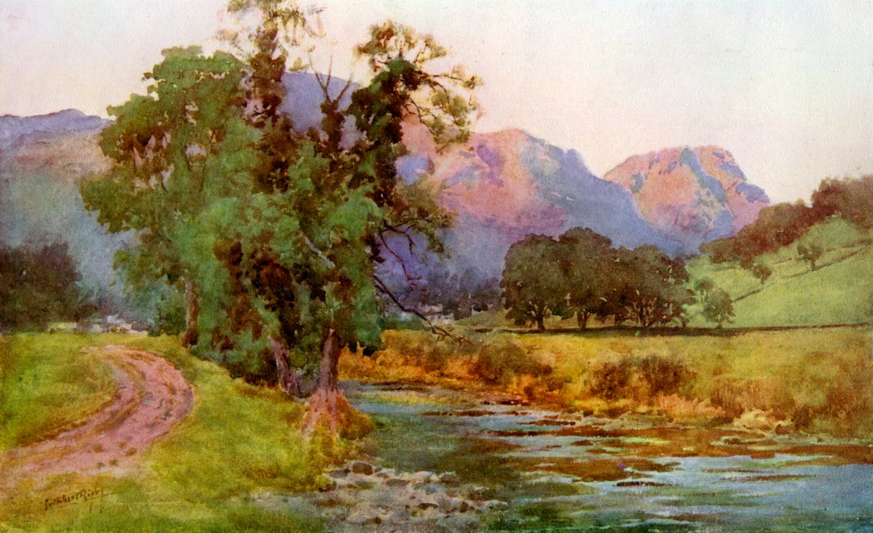 Yewdale Crags, Coniston, Cumbria, 1924-1926 od Cuthbert Rigby