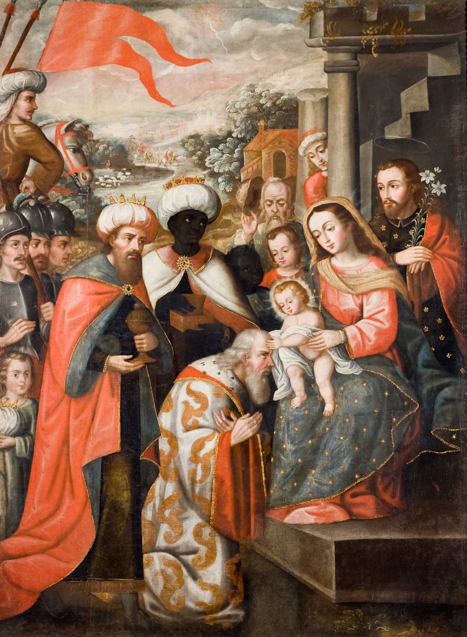 Klanění tří králů od Cuzco School
