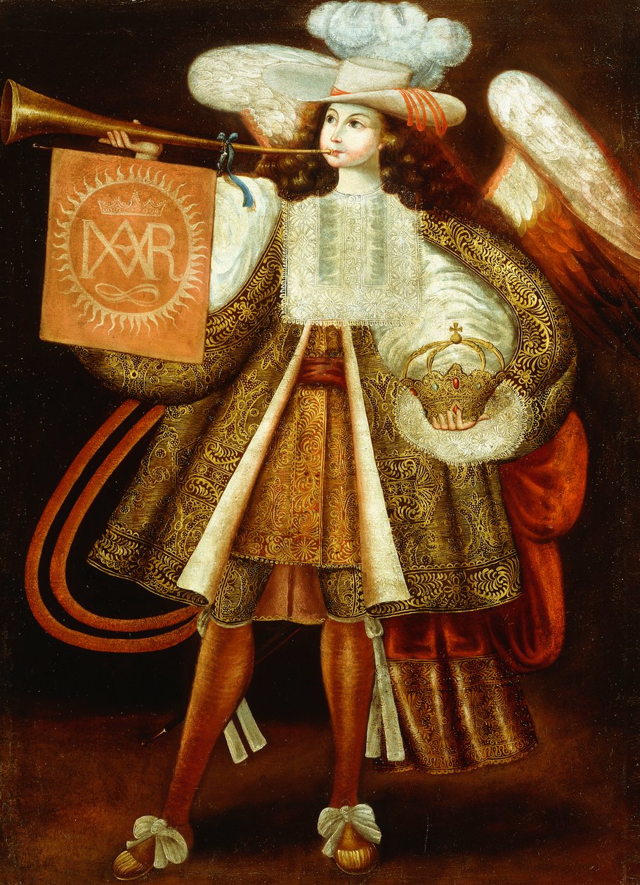 archanděl Gabriel od Cuzco School