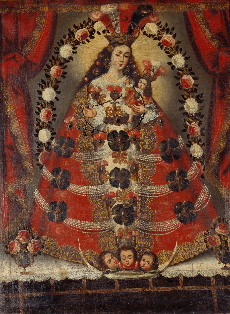 Neposkvrněné početí, kolem roku 1700 od Cuzco School
