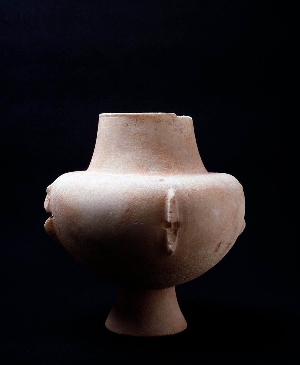 Bílá mramorová váza s okrovými inkrustacemi. Kykladská civilizace, 3200 př. n. l. až 2000 př. n. l od Cycladic Cycladic