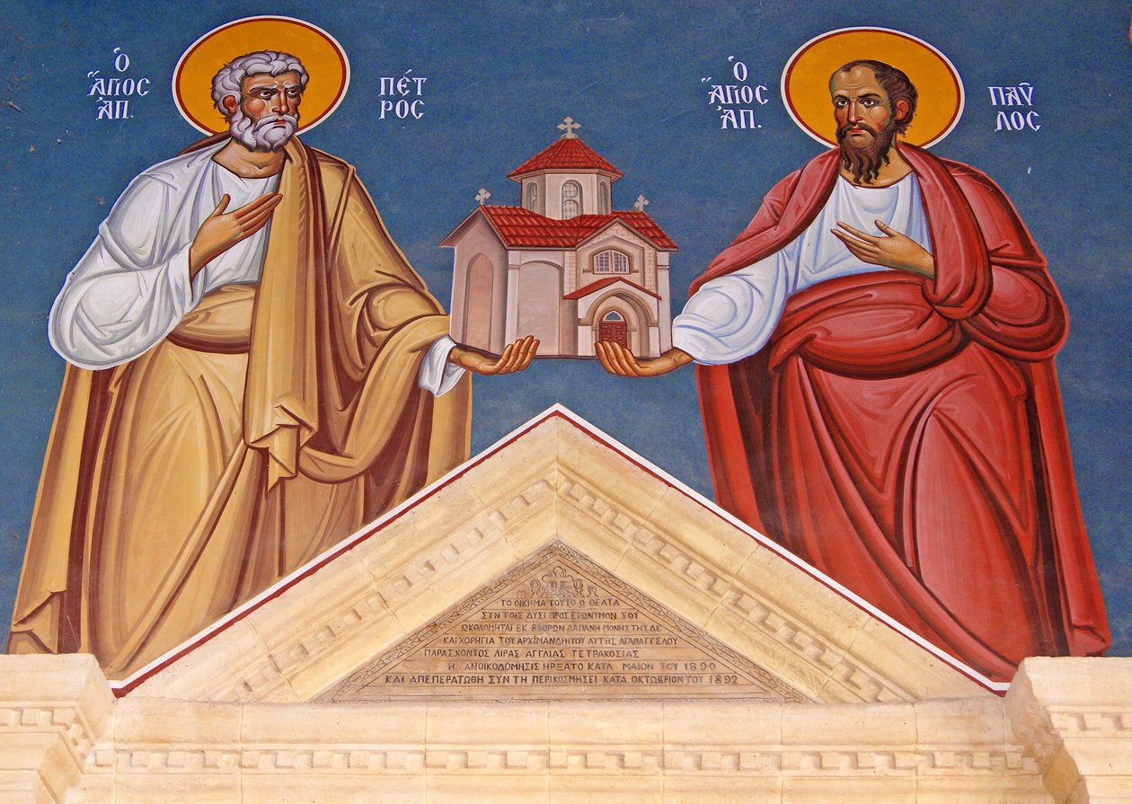 St. Peter a St. Paul drží klášter Kykkos, Kypr od Cypriot