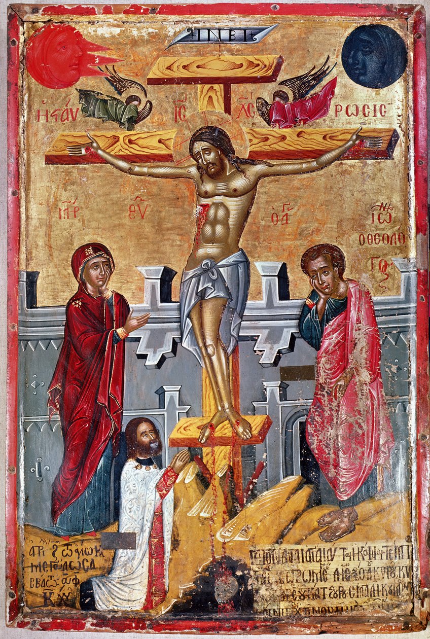 Ikona znázorňující ukřižování, 1520 od Cypriot