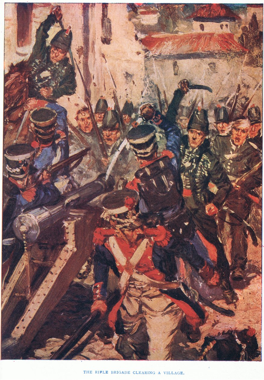 Střelecká brigáda vyklízela vesnici, 1915 od Cyrus Cuneo