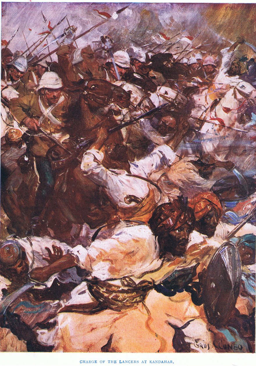 Obvinění Lancerů v Kandaháru, 1915 od Cyrus Cuneo