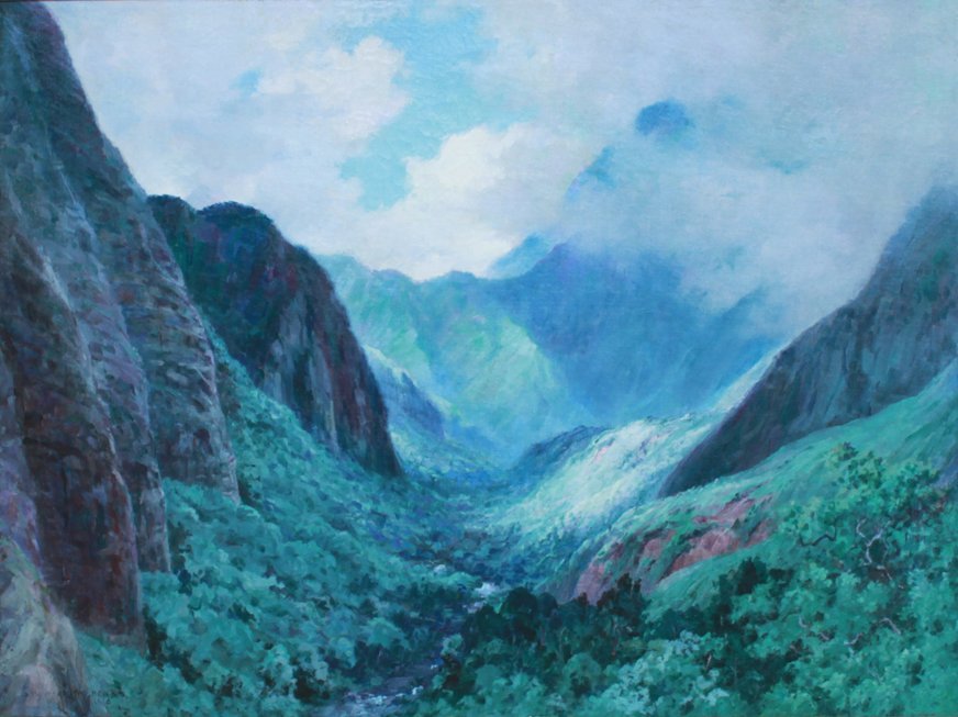 Údolí Iao, Maui od D. Howard Hitchcock