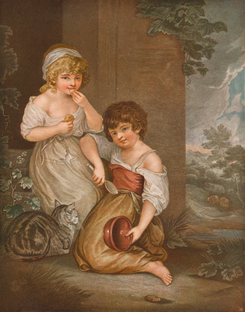 Chatové děti Hobbinol a Gandaretta, c1883, 1903 od DW Tomkins
