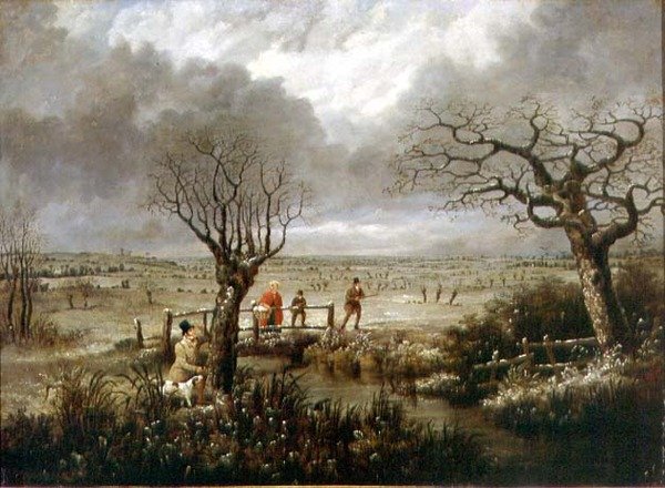 Snipe Shooting (olej na plátně) od D. the Younger Wolstenholme