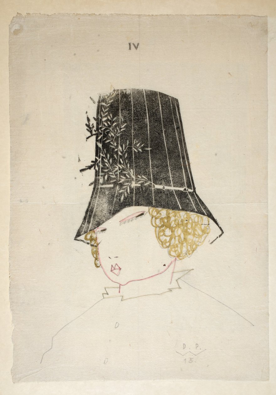 Design for a Hat, Plate 4, ilustrace z 