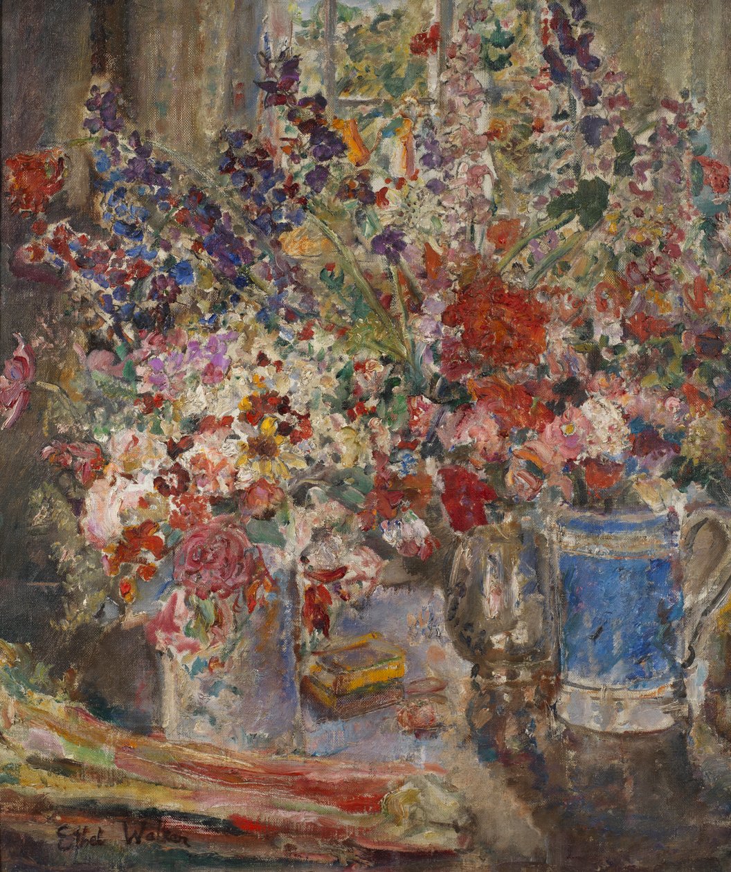 Květina č. 4, kolem 1928-29 (olej na plátně) od Dame Ethel Walker