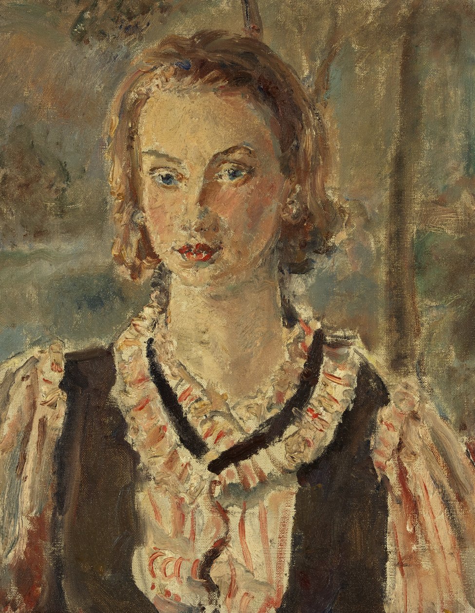 Portrét dívky (olej na plátně) od Dame Ethel Walker