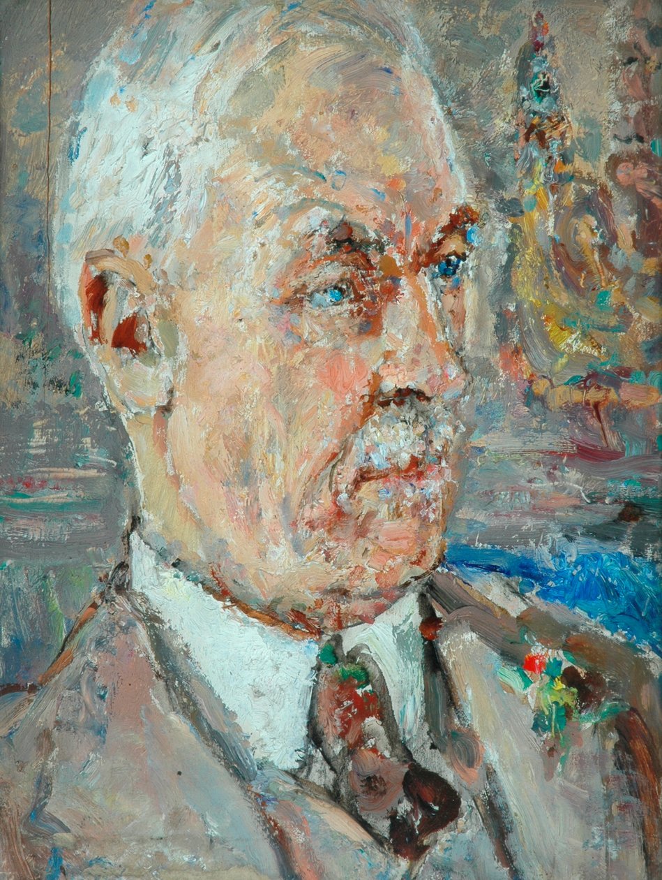 Profesor Frederick Brown, asi 1920 (olej na desce) od Dame Ethel Walker