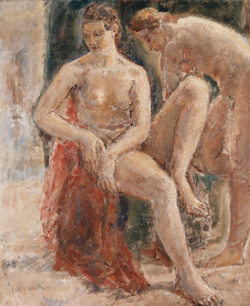 Dva ženské akty od Dame Ethel Walker