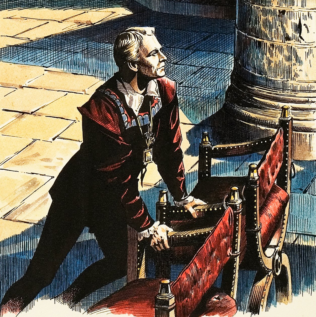 Laurence Olivier jako Hamlet od Dan Escott