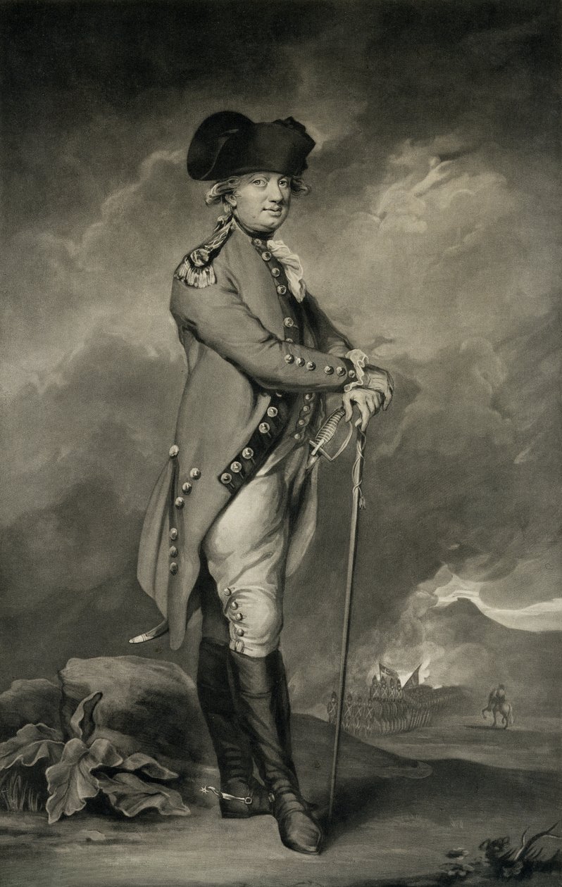 Generál Cornwallis (1738-1805) vyrytý Johnem Jonesem (asi 1745-97) 6. března 1793 (mezzotinta) od Daniel Gardner