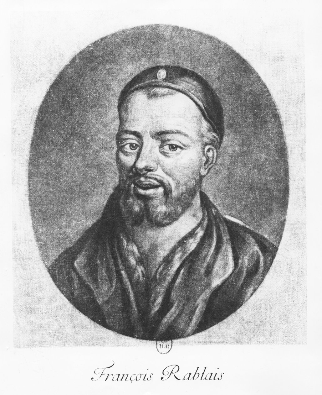 Portrét Françoise Rabelaise (rytina) od Daniel I Sarrabat