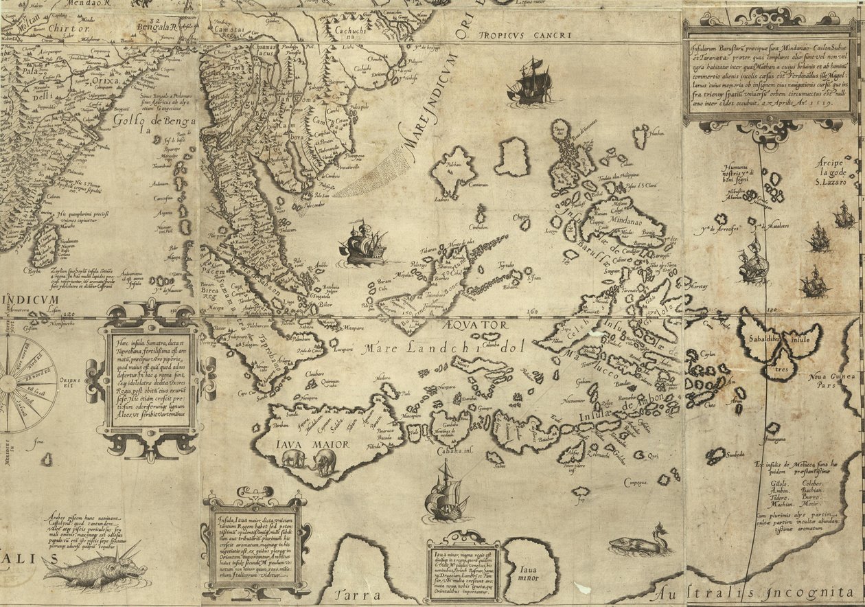 Daniel Keller. Nový popis Asie (Antwerpen, 1590) od Daniel Keller