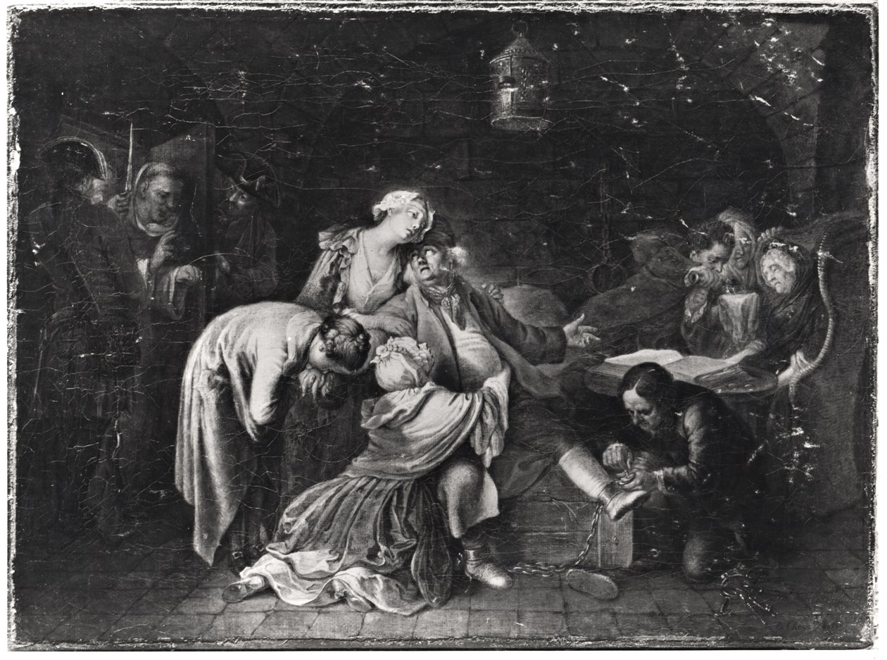 Jean Calas (1698-1762) Loučení se svou rodinou od Daniel Nikolaus Chodowiecki