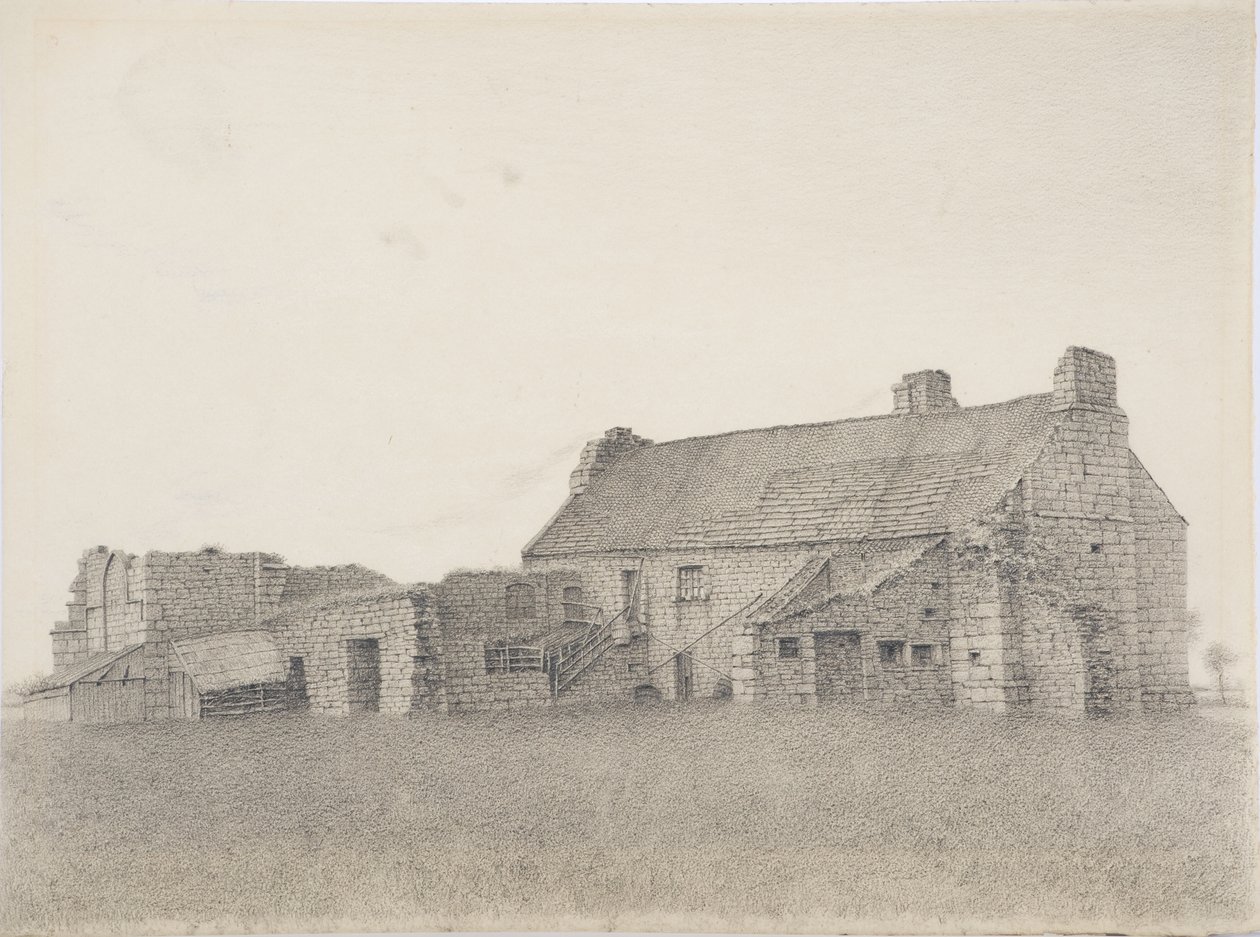 Chibburn, poblíž Morpeth, kolem roku 1916 (uhl na papíře) od Daniel Oliver