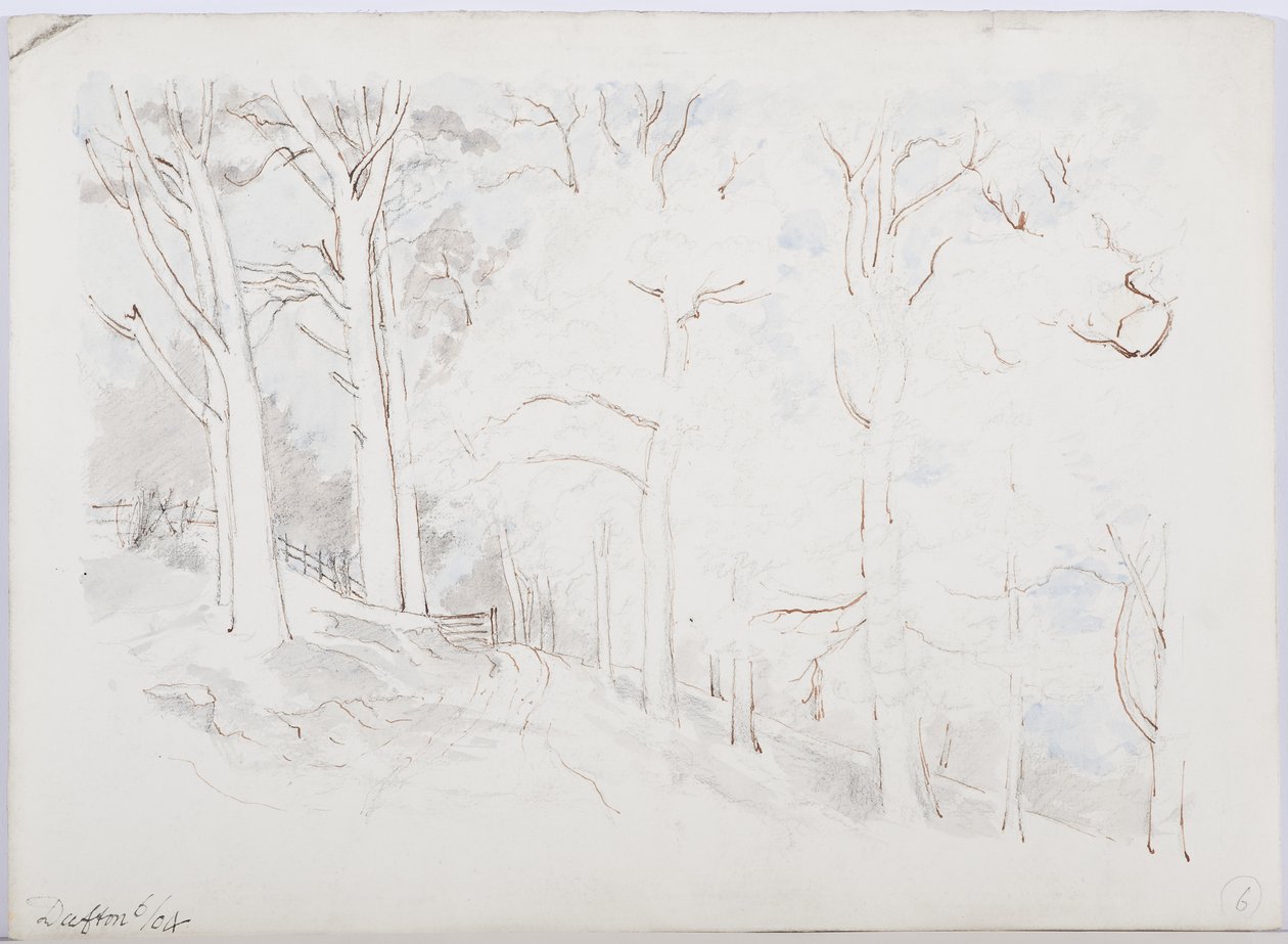 Dufton, 1904 (inkoust, tužka a wc na papíře) od Daniel Oliver