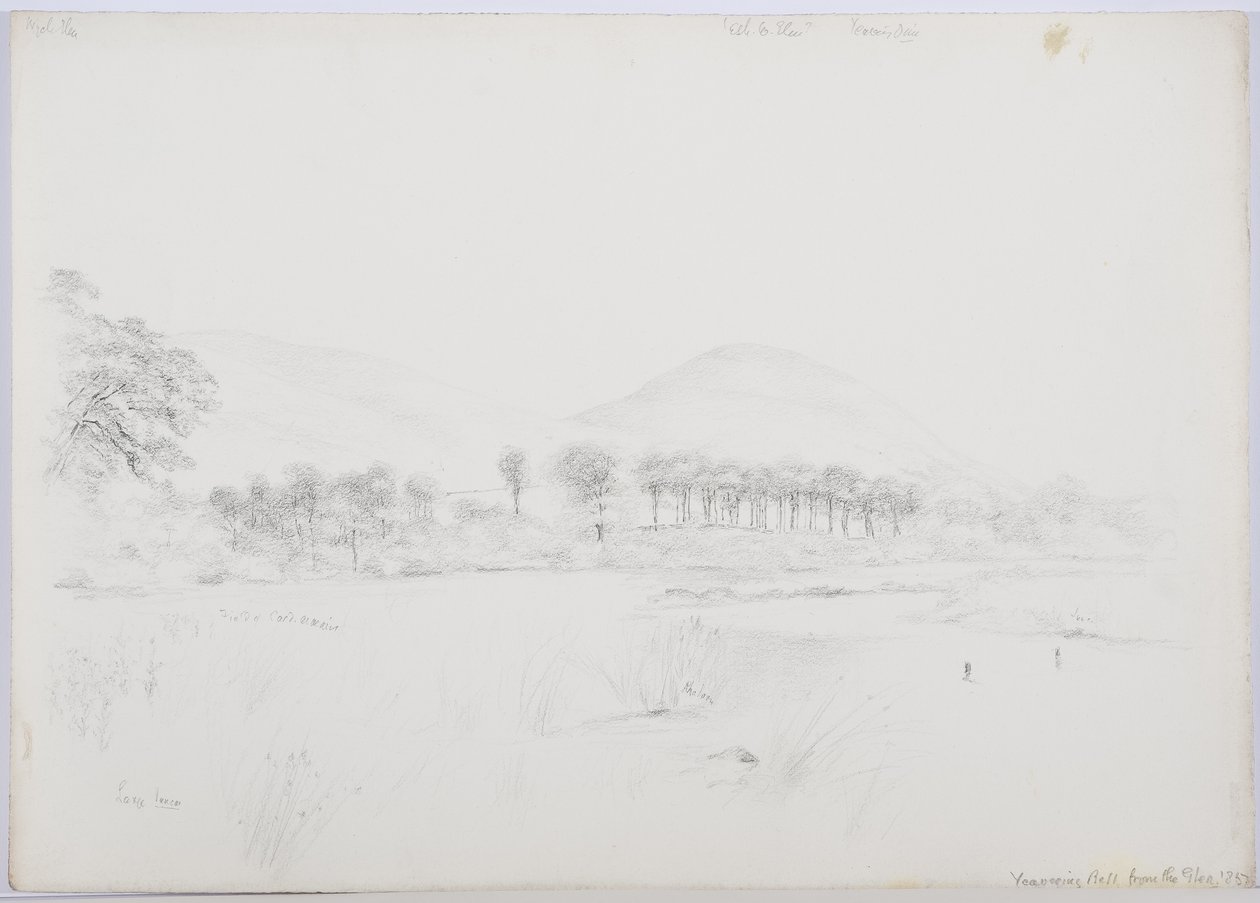 Yeavering Bell z Glenu, 1867 od Daniel Oliver