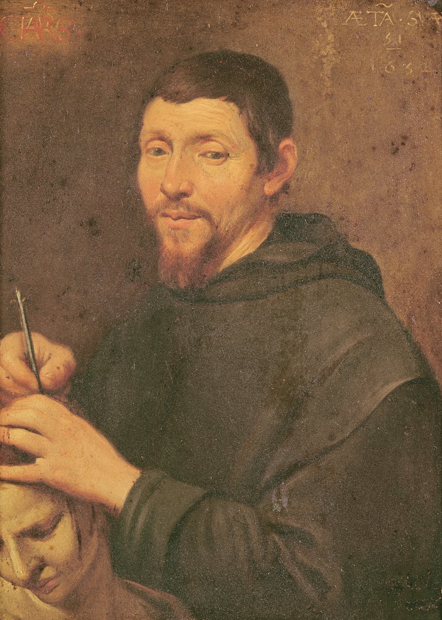 Trepanující mnich od Daniel Seghers