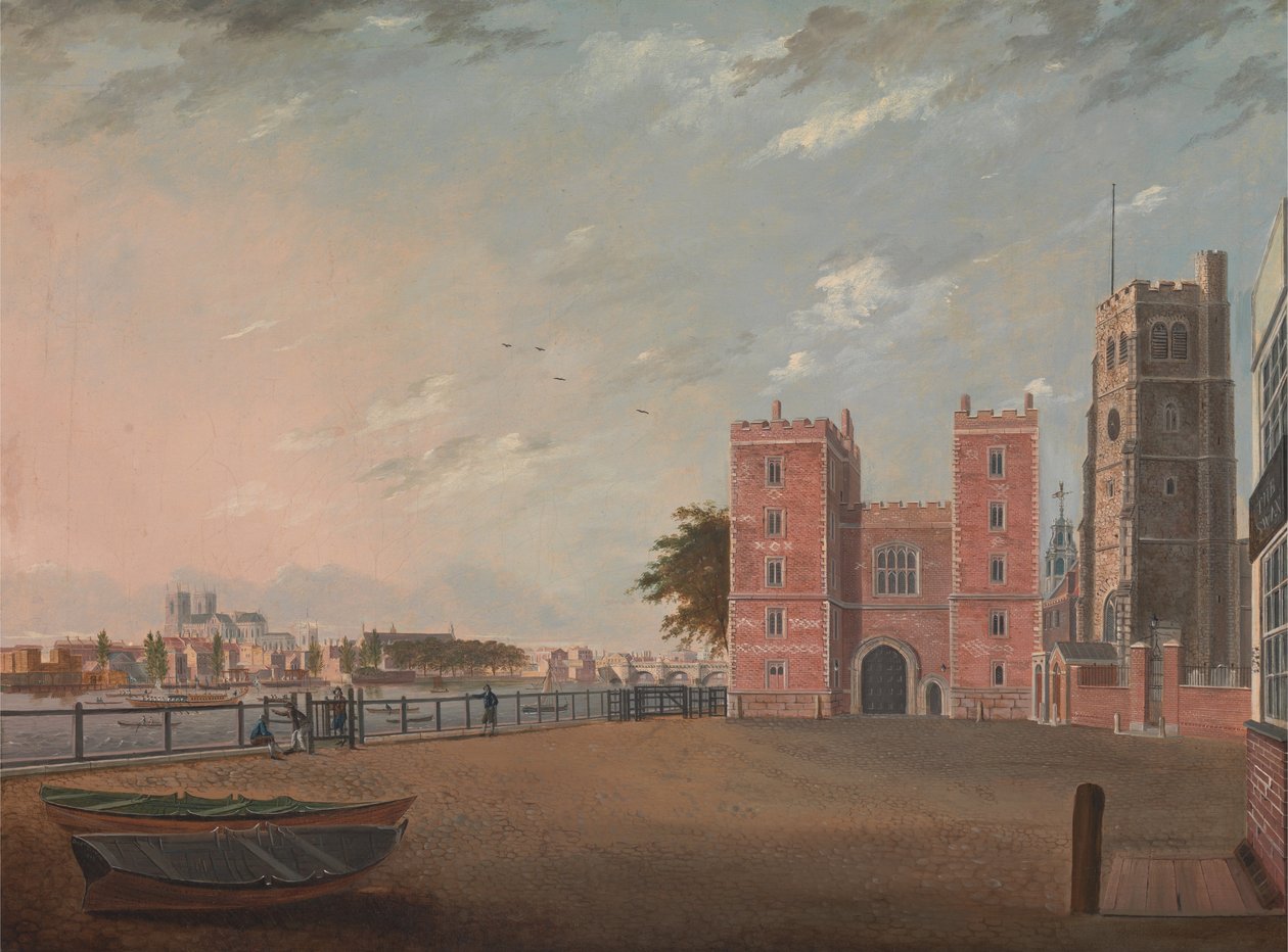 Lambeth Palace ze západu od Daniel Turner