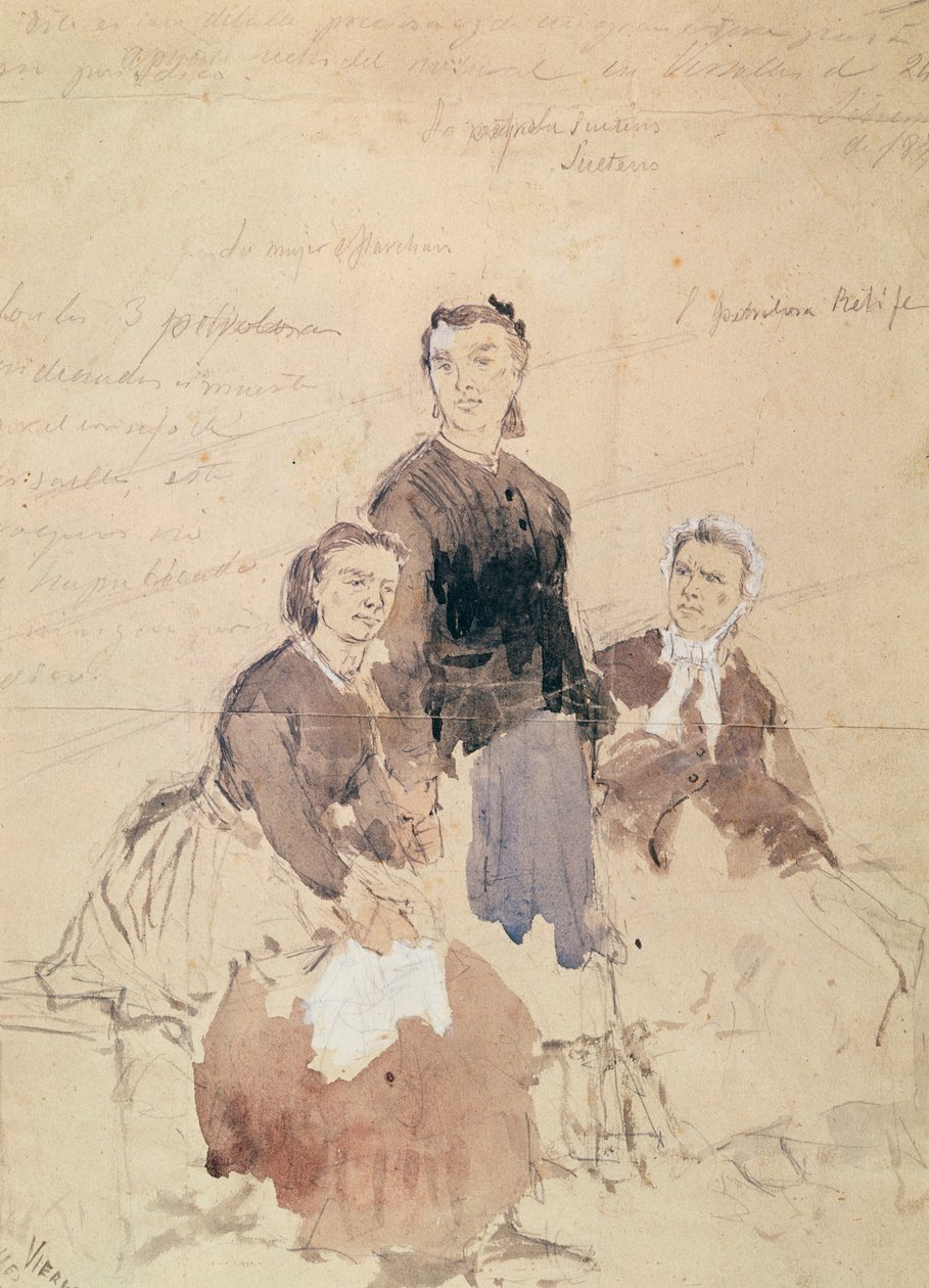 The Three Petroleuses, po roce 1870 od Daniel Urrabieta Vierge