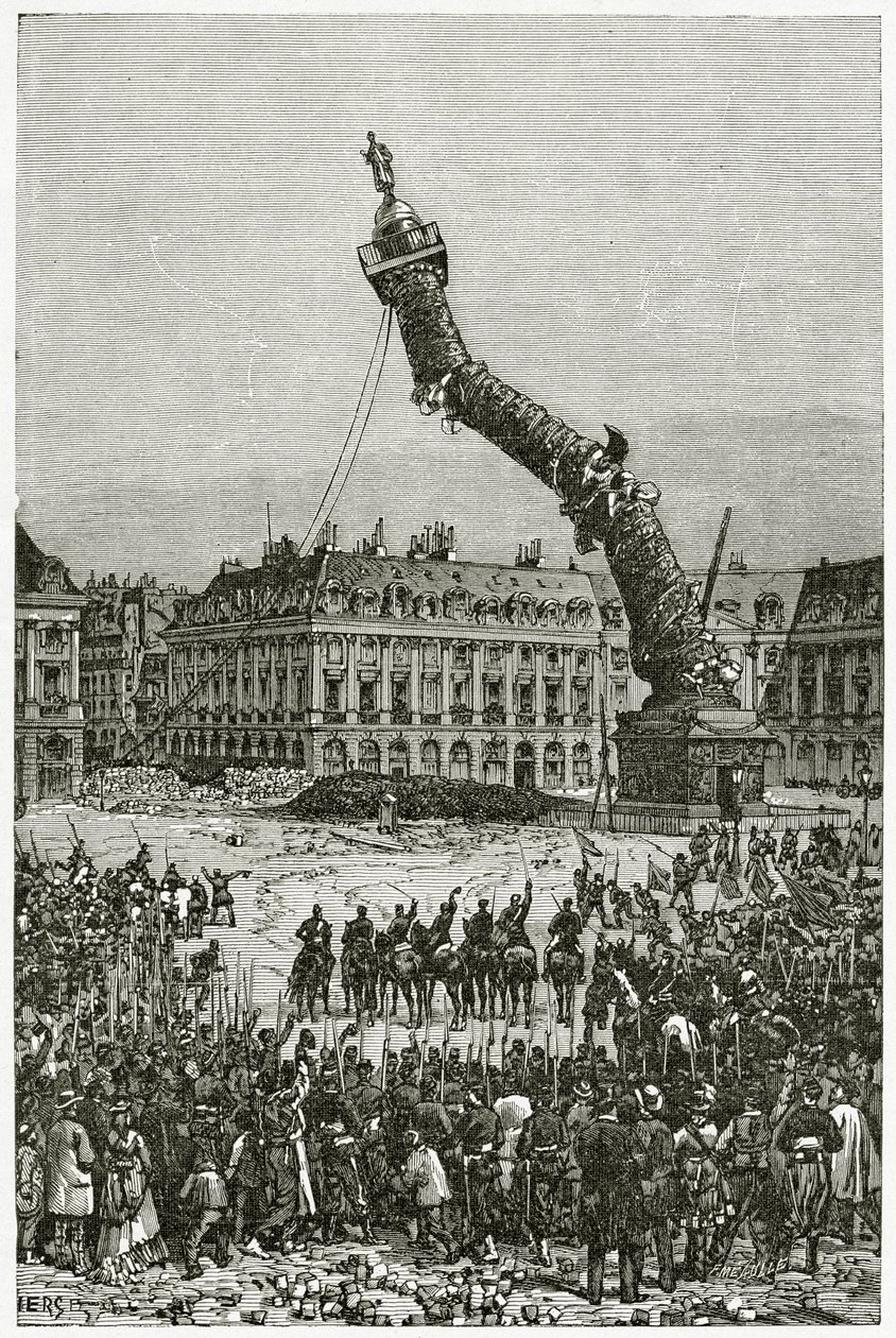 Vendômeský sloup, 19. století (č. rytina) od Daniel Urrabieta Vierge