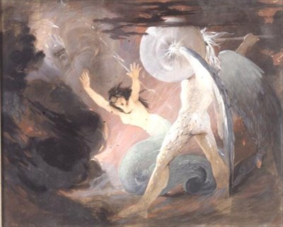 Mytologická scéna (kvaš) od Daniel Maclise
