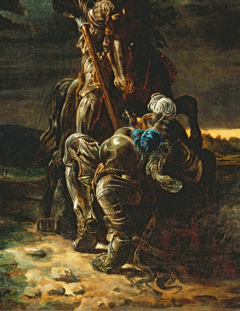 A v první kariéře, kterou běželi, Elfin Knight padl koně a muž